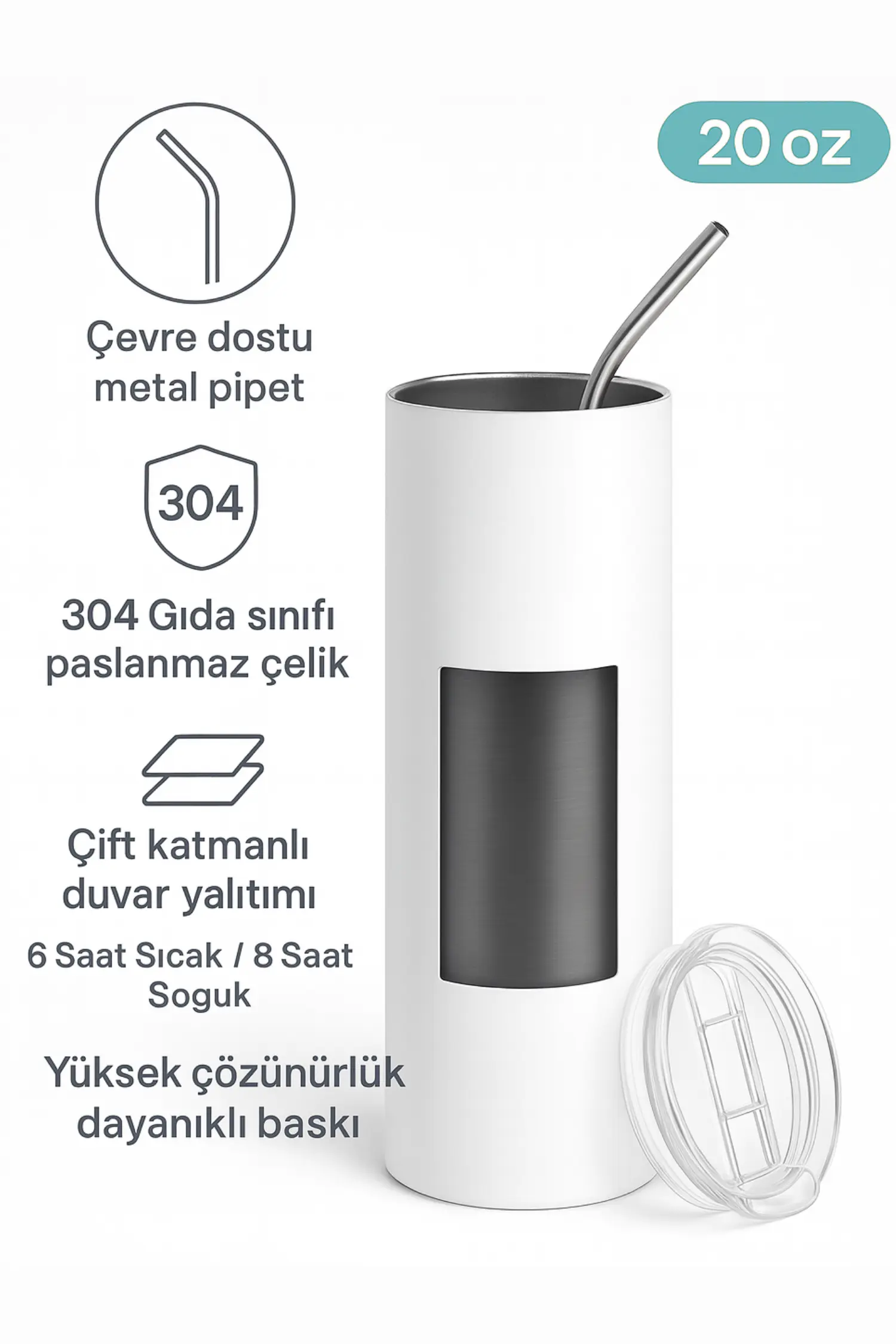 Metal pipetli paslanmaz çelik termosun teknik yapısı