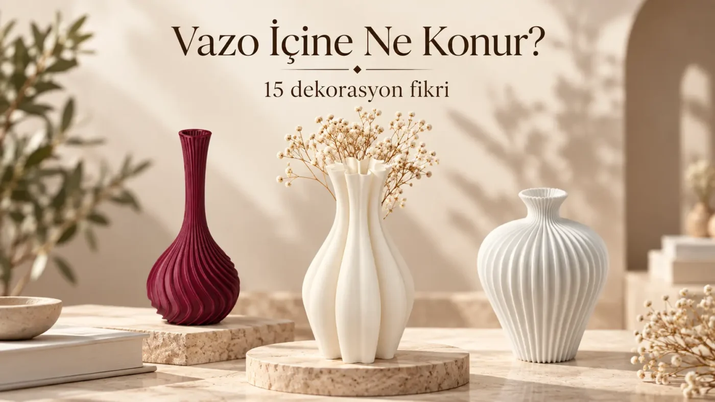 Vazo içine ne konur: konsol üzerinde kuru dallarla dekore edilmiş modern vazolar