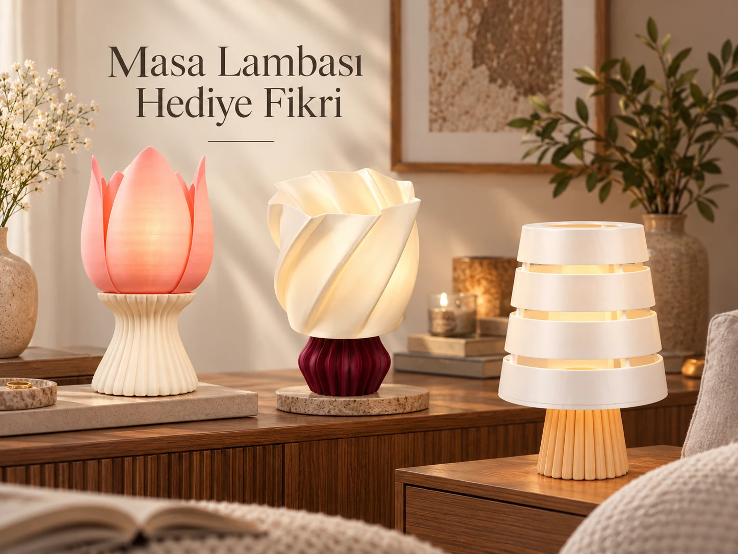 Yeni ev hediyesi olarak farklı masa lambası fikirleri